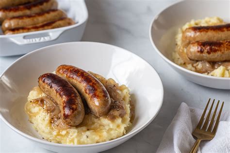 Bangers and Mash With Onion Gravy Recipe