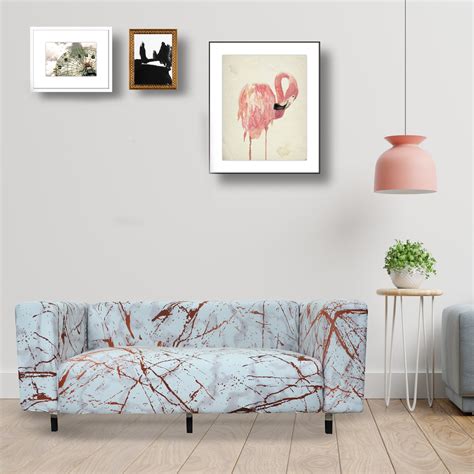 Printed Sofa Slipcover - Marble White Gold – House of quirk