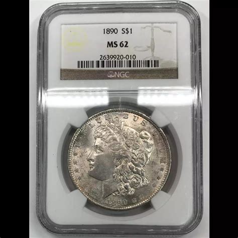 1890 Morgan Silver Dollar NGC MS-62 - Old Pueblo Coin