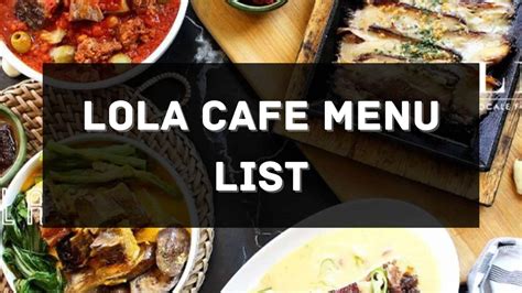 Lola Cafe Menu Prices Philippines 2026 [Updated] — All About ...