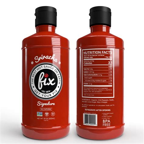 Buy Fix Hot Sauce, Sriracha Sauce - Sriracha Chili Sauce, Red Chili ...
