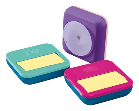Post-it Pop-up Notes Dispenser for 3" x 3" Notes, Assorted Colors ...