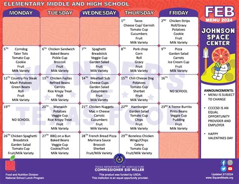 Menus | Crockett County CCSD