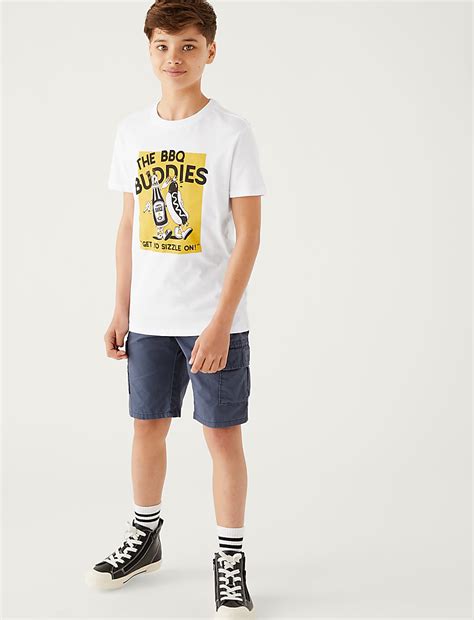 Buy Pure Cotton Mini Me BBQ T-Shirt (6 - 16 Yrs) at Marks & Spencer