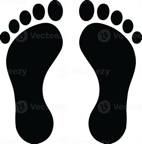 Footprint icon. Footprint silhouette. Simple footprints illustration ...
