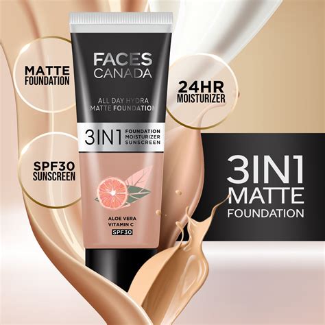 3 in 1 All Day Hydra Matte Mini Foundation – Faces Canada