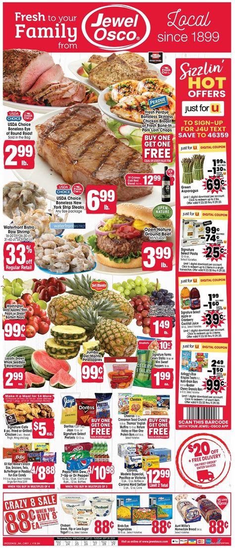 Jewel Osco Weekly Ad from September 23