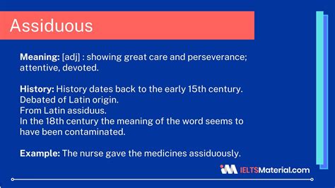 Assiduous – Word of the Day | IELTSMaterial.com