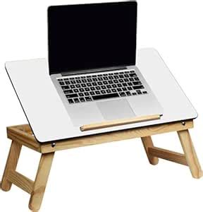 YAJNAS Wooden Multipurpose Foldable Laptop Table with Cup & Tab Holder ...