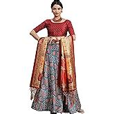 Kaizen Texo Fab KAIZENTEXOFAB® Black & Grey Printed Semi-Stitched ...