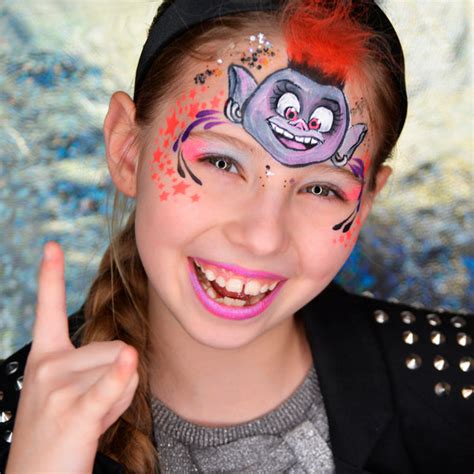 Trolls Face Paint 的图像结果
