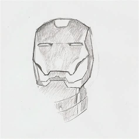 Iron Man Head Trawing Tutorial 的图像结果