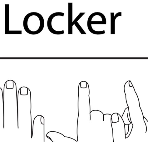 Image result for Sign Language Locker