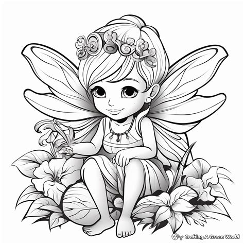 Printable Fairy Coloring Pages