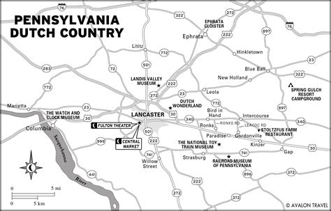 Map Of Pennsylvania Dutch Country
