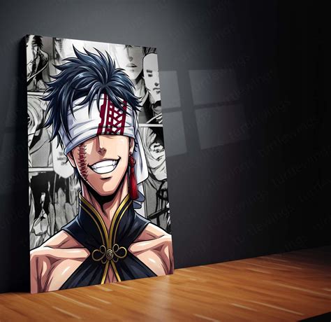Anime Metal Poster | Qin Shi Huang from the anime and manga series Rec ...