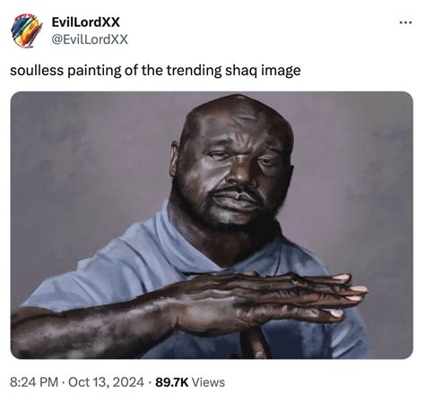 soulless painting of the trending shaq image | Shaq Timeout | Know Your ...