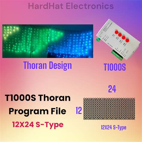 12 X 24 S type program for T1000 – HardHat Electronics