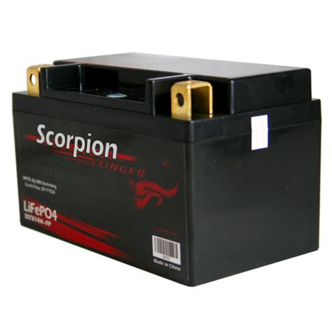 Scorpion Stinger SSTX14H-FP Lithium Motorcycle Battery - 12v 280 CCA
