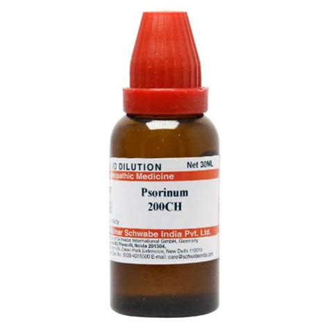 Buy Dr.Willmar Schwabe Psorinum 200 CH Dilution, 30 ml | 19 Minutes ...