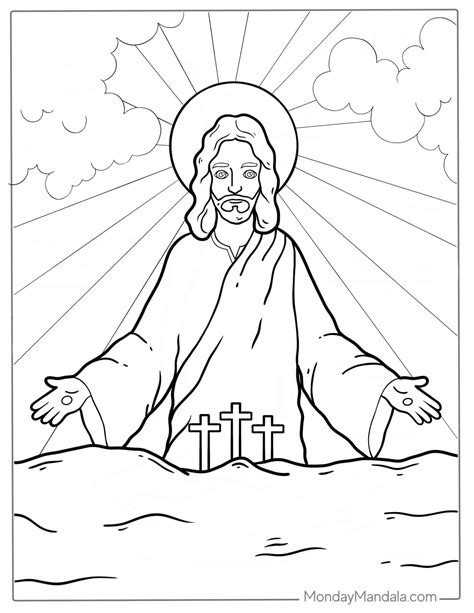 Jesus Pics Outline Coloring