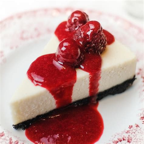 Image result for Raspberry Cheesecake with Oreo Crust
