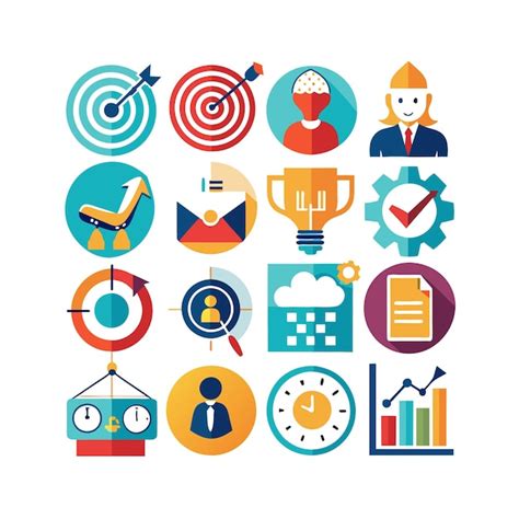 Business and finance icon set collection vector illustration for ...