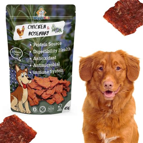 Buy WiggleBoo Chicken & Rose Mary Dog Treat | Protein Rich | Fiber Rich ...
