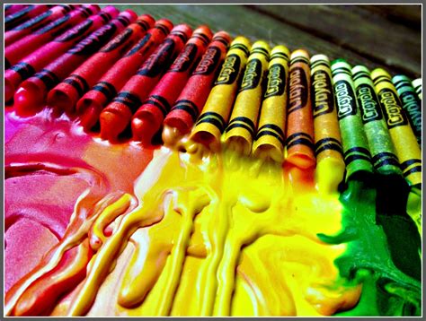 Wingledings: Melted Crayon Wall Art