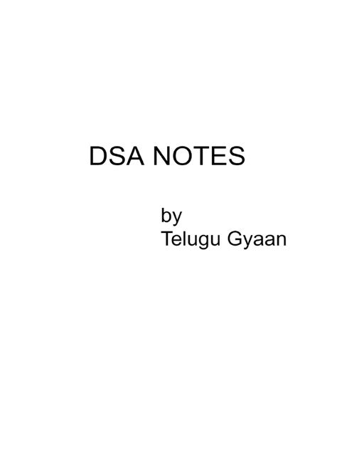 Image result for Data Structures and Algorithms in C Notes.pdf