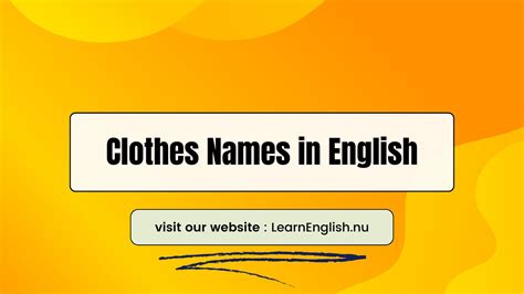 Clothes Names 的图像结果