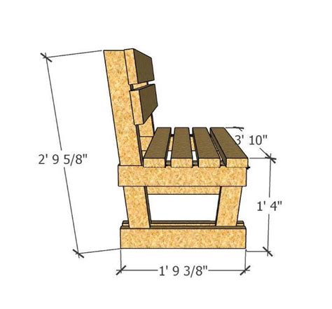 DIY Outdoor Bench Plan PDF ,easy Buildng Bench Project, Rustic Bench ...