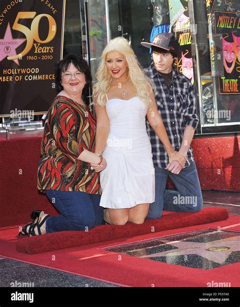 Christina Aguilera Honored with a Star on the Hollywood Walk of Fame in ...