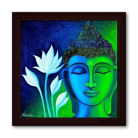 Tamatina 'Meditation Buddha' Canvas Painting : Amazon.in: Home & Kitchen