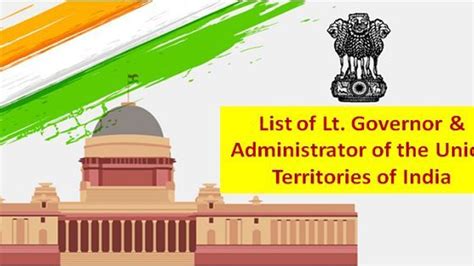 List of Lt. Governors & Administrators of the Union Territories of India