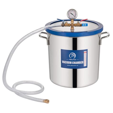 P PBAUTOS 5 Gallon Vacuum Chamber, Stainless Steel Vacuum Degassing ...
