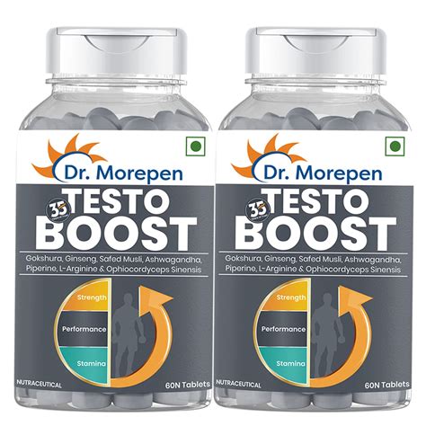 DR. MOREPEN Testo Boost For Men Enriched With Gokshura, Shilajit, Safed ...
