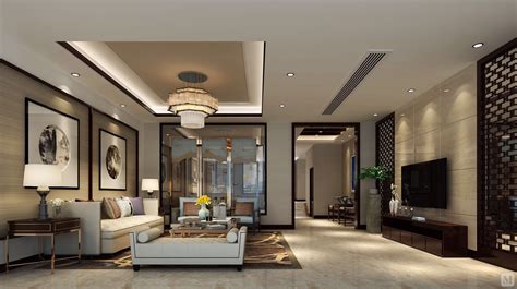 新中式韵味：客厅新中式风格装修的雅致与现代融合_装修百科-欢乐佳园装饰