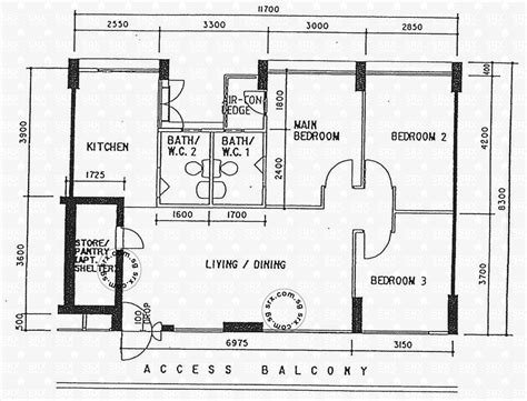 Closed Floor Plan Layout