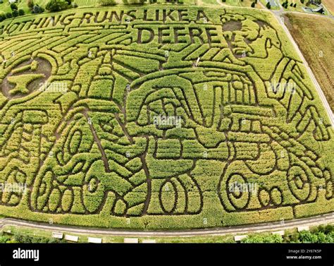 Corn Maze at the Richardson Adventure Farm in Spring Grove, Illinois ...