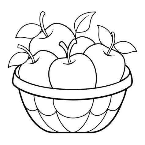 A basket of apples with apples in it | Premium Photo