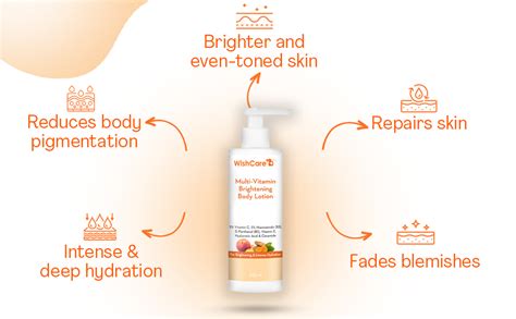 Buy WishCare Multi-Vitamin Brightening Body Lotion - 5% Vitamin C, 5% ...