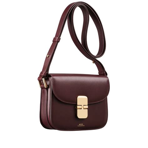 Women's A.P.C. Grace Small Bag (Vino) - PXBMW-F61413 GAE - Consortium