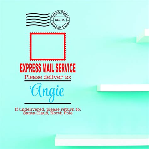 Design with Vinyl 2 Jer 2081 2 Dec 25 Express Mail Service Deliver If ...