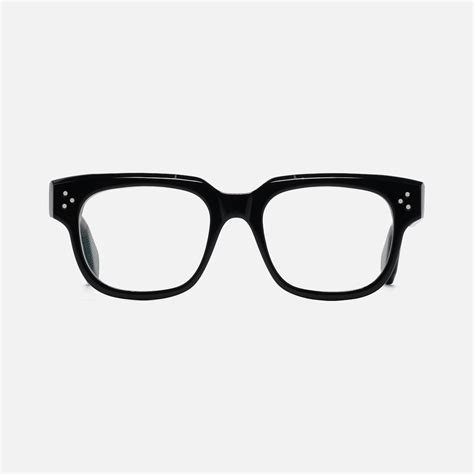 Marken Black Bio-Acetate Eyewear– Bold Angular Design