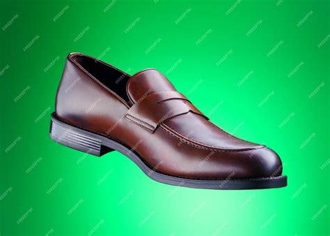 Premium Photo | Brown mens shoes on split background