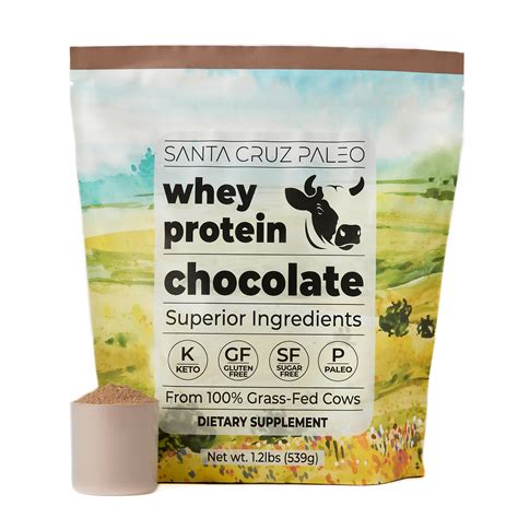 Santa Cruz Paleo Grass-Fed Whey Protein Bag | All-Natural | Zero Artif