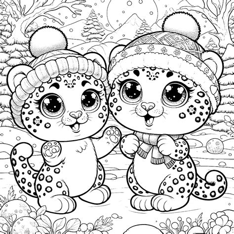 Snow Leopard Coloring Pages 4 - Coloring Pages Gem