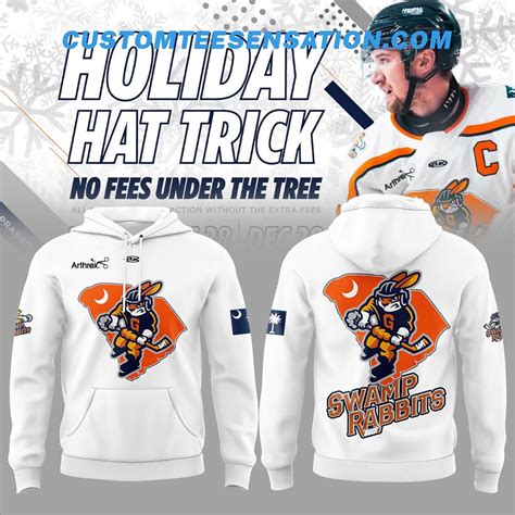 Greenville Swamp Rabbits Holiday Hat Tricks Hoodie - Customteesensation