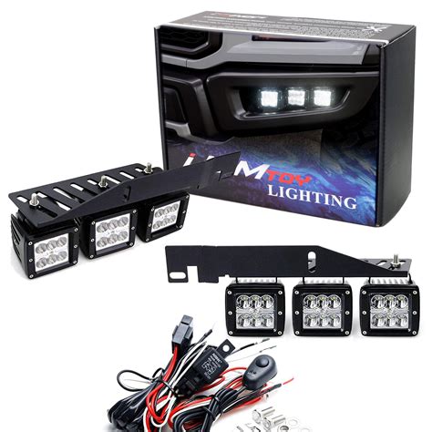 Ijdmtoy Lower Bumper Mount High Power Triple Pods Led Fog | Desertcart ...